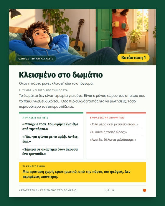 Κατάσταση 1: Κλεισμένο στο δωμάτιο