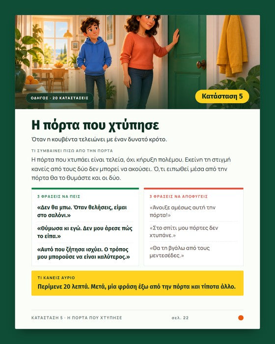 Κατάσταση 5: Η πόρτα που χτύπησε